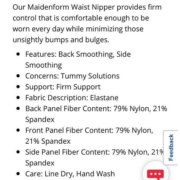 Maidenform Waist Trainer Nipper size Small - Picture 6 of 6